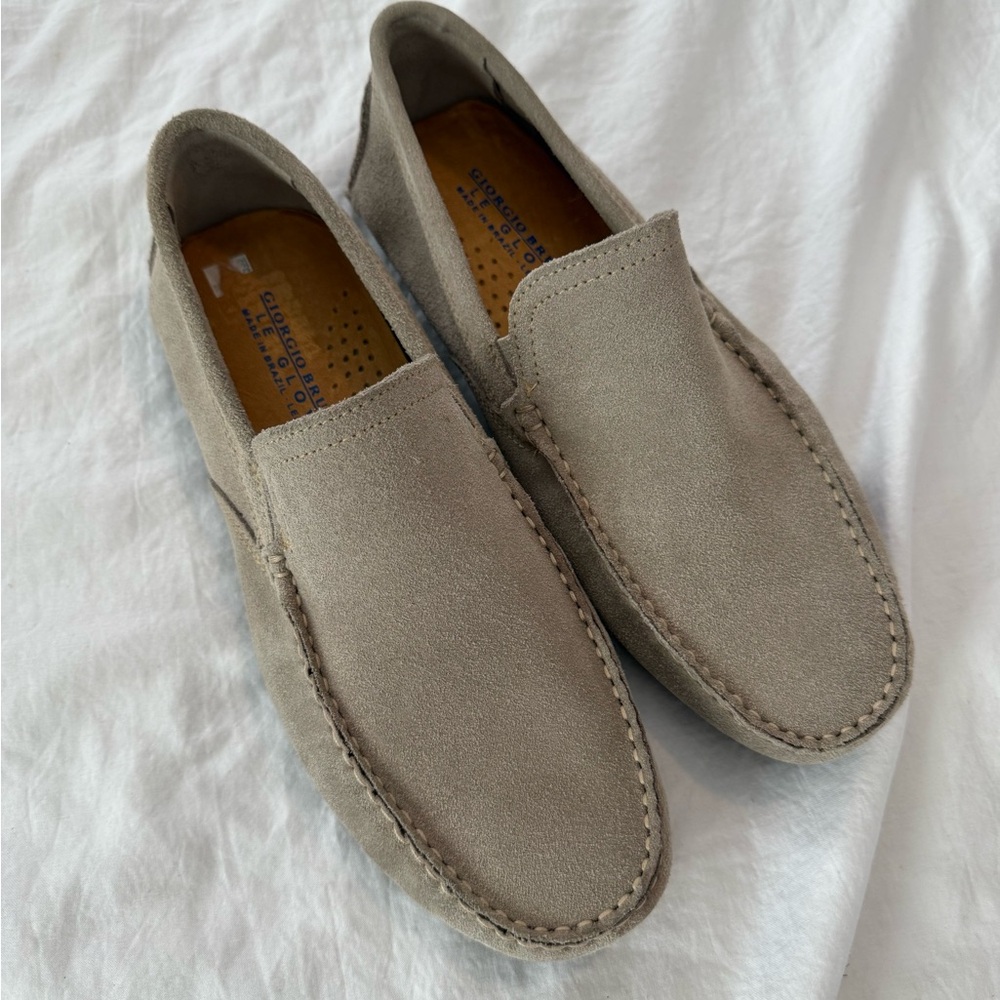 Giorgio Brutini Manus Light Tan Driving Loafers EUC 0004 - Picture 2 of 13